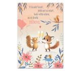 Ditipo Playing birthday card The whole Squirrel knows it, The Squirrel Danced, the Children's Choir of Czechoslovakiaradio 224 x 157 mm