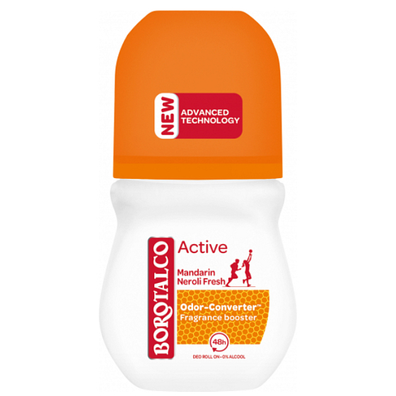 Borotalco Active Mandarin and Neroli Fresh roll-on deodorant unisex 50 ml