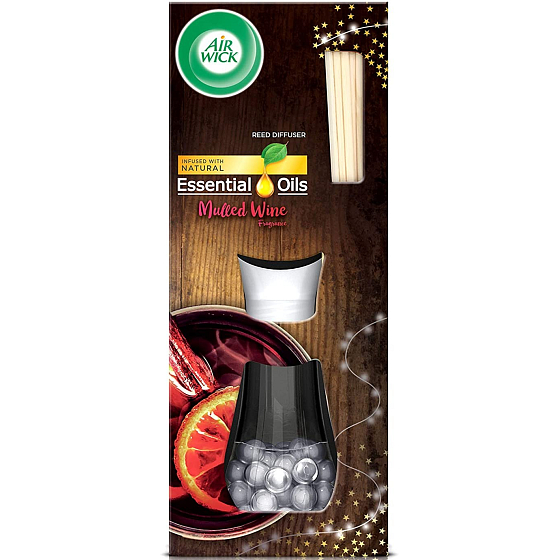 Air Wick Reed Diffuser Essential Oils Mulled Wine - Aroma of mulled wine incense sticks air freshener 30 ml