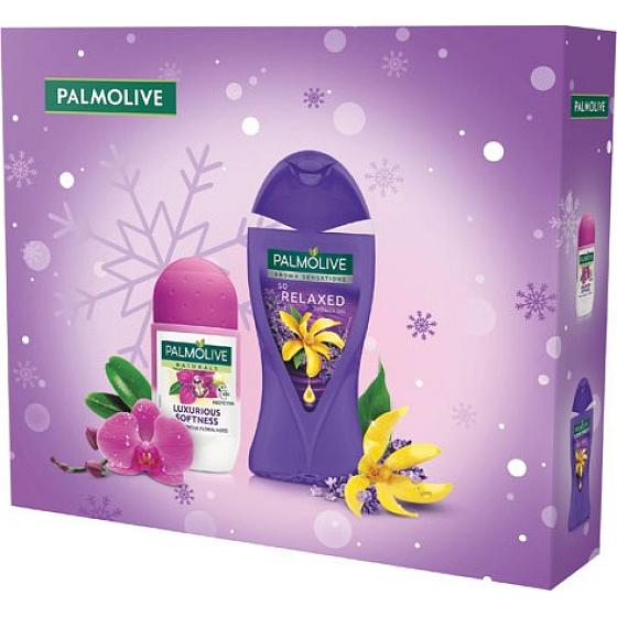 Palmolive So Relaxed shower gel 250 ml + Luxurious Softness antiperspirant roll-on 50 ml, cosmetic set