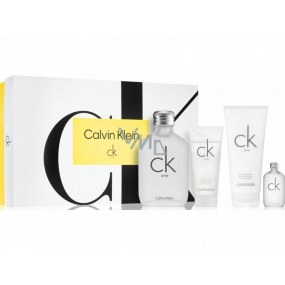 Calvin Klein One eau de toilette 200 ml + eau de toilette 15 ml + body lotion 200 ml + shower gel 100 ml, unisex gift set
