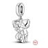 Sterling silver 925 Kissing charm, That kiss is mine, that kiss is yours, love bracelet pendant
