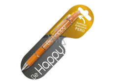 Nekupto Rubber pen with description Be Happy