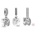 Charm Sterling silver 925 50 years of love, 2in1 anniversary bracelet pendant