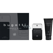 Bugatti Signature Black eau de toilette 100 ml + shower gel 200 ml, gift set for men