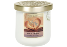 Heart & Home Love Story soy scented candle medium burns up to 30 hours 110 g