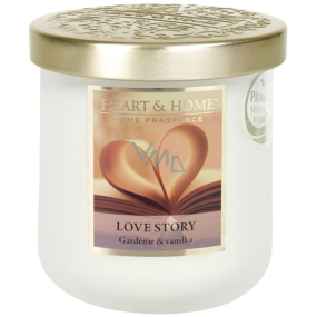 Heart & Home Love Story soy scented candle medium burns up to 30 hours 110 g