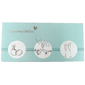 Albi Greeting Card Envelope - Money Envelope, Wallpaper with Rings and Birds 9 x 19 cm