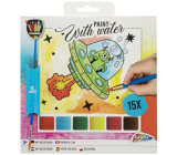 Ditipo Coloring book Ufo with water colours 15 pictures 20 x 20 cm