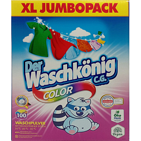 Waschkönig Color laundry powder, 100 washes, 6 kg