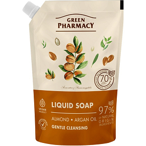 Green Pharmacy Almond and Argan Oil Liquid Soap Refill 460 ml