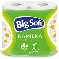 Big Soft Kamilka 3-ply toilet paper, 4 rolls, 16.8 m roll