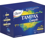 Tampax Compak Regular women's tampons with 16-piece applicator