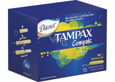 Tampax Compak Regular women's tampons with 16-piece applicator