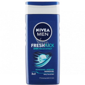 Nivea Men Fresh Kick 3 in 1 shower gel 250 ml
