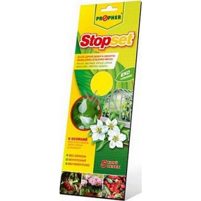 Propher Stopset yellow adhesive boards for catching harmful flying insects 25 x 10 cm 5 pieces