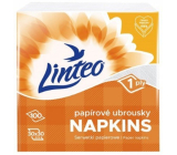 Linteo Satin paper napkins 33 x 33 cm 100 pieces white