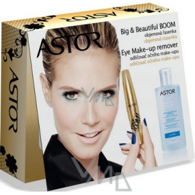 Astor make-up remover 125 ml + Big & Beautiful Boom! Mascara black 12 ml, cosmetic set