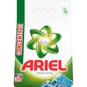 Ariel Mountain Spring washing powder for clean and fragrance-free laundry 50 doses of 3.75 kg