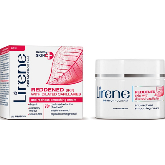 Lirene Healthy Skin + smoothing anti-redness cream 50 ml