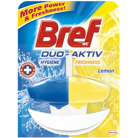 Bref Duo Aktiv Lemon liquid toilet block complete 50 ml