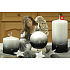 Lima Glitter Star Candle Black Cylinder 70 x 150 mm 1 piece