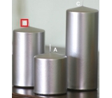 Lima Metal Serie candle silver cylinder 80 x 150 mm 1 piece