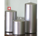 Lima Metal Series candle silver cylinder 80 x 150 mm 1 piece