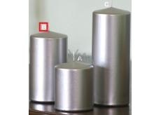 Lima Metal Serie candle silver cylinder 80 x 150 mm 1 piece