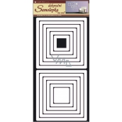 Square wall stickers white 69 x 32 cm