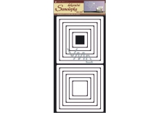 Square wall stickers white 69 x 32 cm