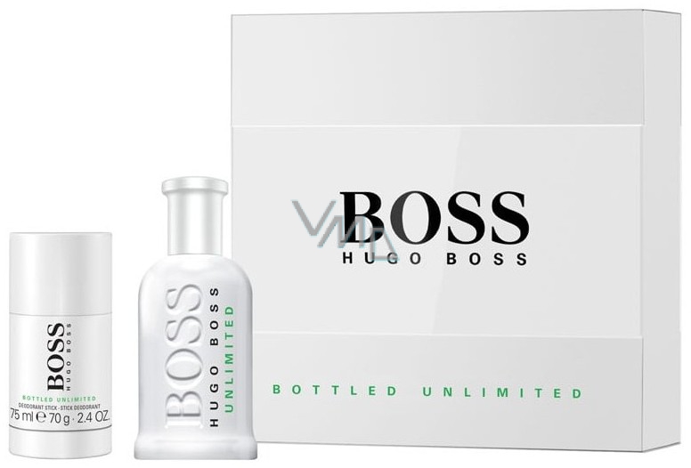 Hugo Boss Boss Bottled Unlimited eau de toilette for men 100 ml + deodorant stick 75 ml, gift