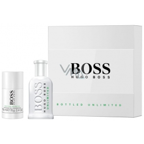 Hugo Boss Boss Bottled Unlimited eau de toilette for men 100 ml + deodorant stick 75 ml, gift set