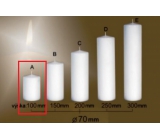 Lima Gastro smooth white pillar candle 70 x 100 mm 1 piece