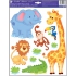 Zoo wall stickers with elephant 33 x 29 cm