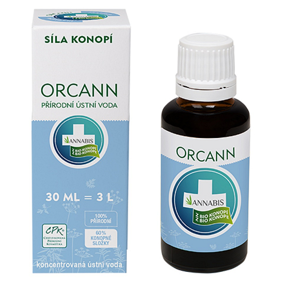 Annabis Orcann natural concentrated mouthwash with hemp suitable for vegans 30 ml