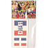 Arch tattoo decals on face and body France flag 3 motifs