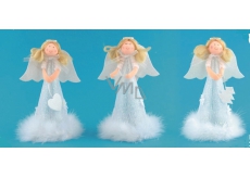 Angel in a skirt with feathers on standing 18 cm