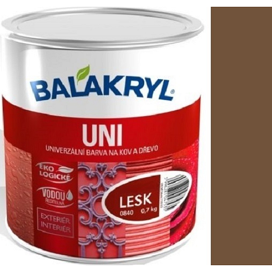 Balakryl Uni Gloss 0225 Light brown universal paint for metal and wood 700 g