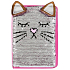 Albi Block with sequins Cat brown 15 cm x 21 cm