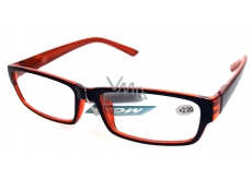 Berkeley Optical reading glasses +1.0 plastic black-orange 1 piece MC2062