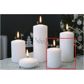 Lima Ice candle white cylinder 50 x 70 mm 2 pieces