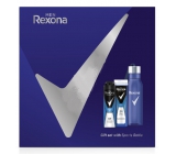Rexona Men Cobalt 2in1 shower gel and shampoo for men 250 ml + deodorant spray for men 150 ml + water bottle, cosmetic set