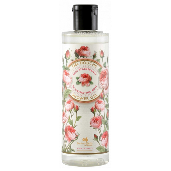 Panier des Sens Rose invigorating shower gel for damaged skin 250 ml