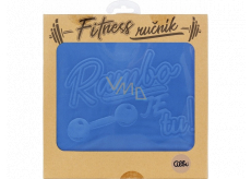 Albi Fitness towel Rambo is blue 90 x 50 cm