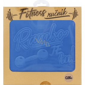 Albi Fitness towel Rambo is blue 90 x 50 cm