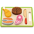 BABU Halved wooden food insert 22.5 x 15 x 3 cm
