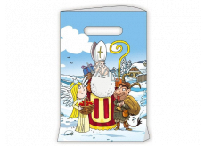 Anděl Gift paper bag 18 x 32 cm white Mikuláš, devil, angel