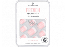 Essence French Manicure Click & Go Nails artificial nails 01 Classic French 12 pieces