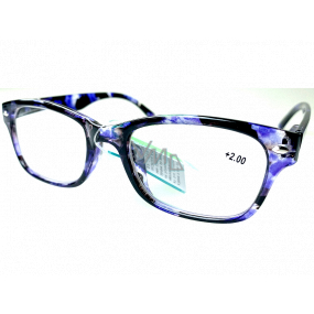 Berkeley Reading glasses +2 plastic black-violet 1 piece MC2197